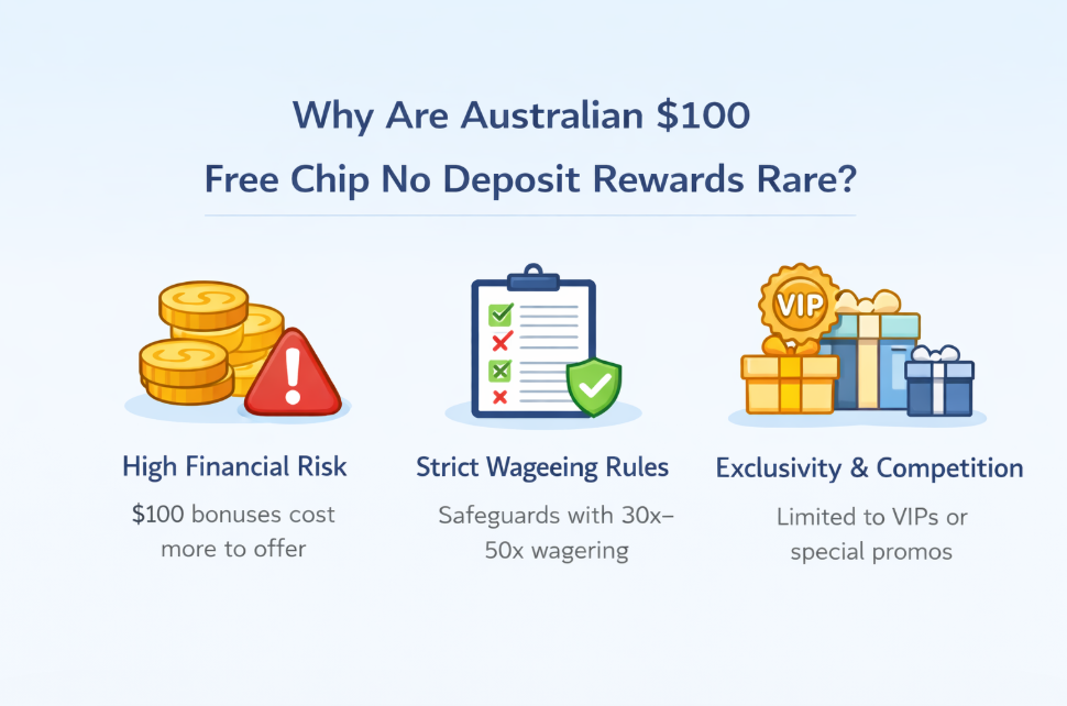 Why Are Australian $100 Free Chip No Deposit Rewards Rare?
